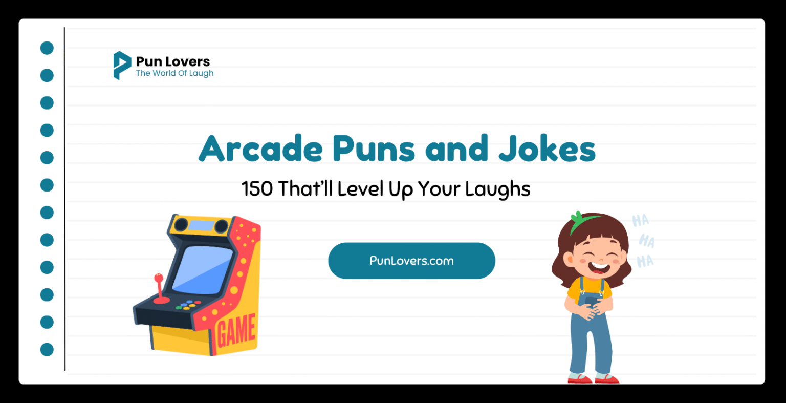 Visual guide to 150 Arcade Puns and Jokes That’ll Level Up Your Laughs