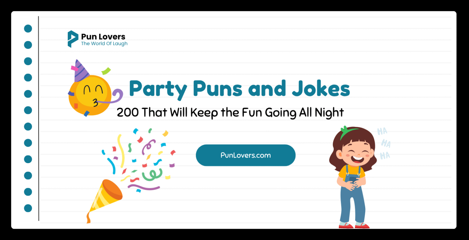 Visual guide to 200 Party Puns and Jokes That Will Keep the Fun Going All Night