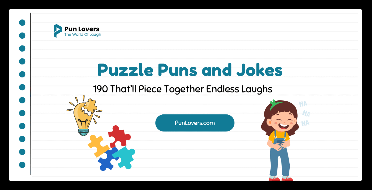 Visual guide to 190 Puzzle Puns and Jokes That’ll Piece Together Endless Laughs