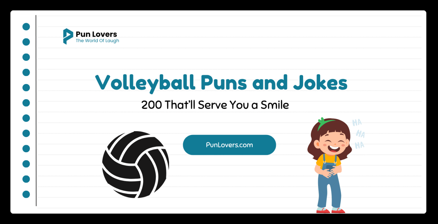 Visual guide to 200 Volleyball Puns and Jokes That’ll Serve You a Smile